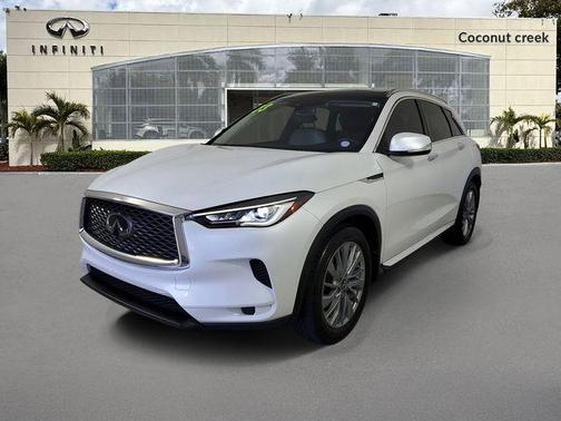 Radiant White 2023 INFINITI QX50 Luxe