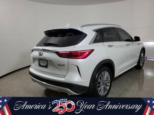 Radiant White 2023 INFINITI QX50 Luxe