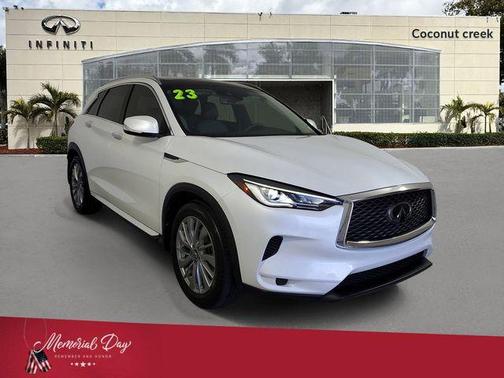 Radiant White 2023 INFINITI QX50 Luxe