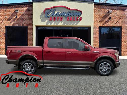 Red 2016 Ford F-150 Lariat