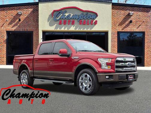 Red 2016 Ford F-150 Lariat