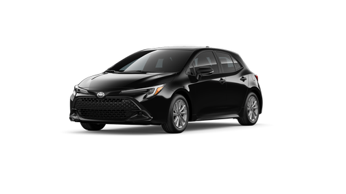 Midnight Black Metallic 2026 Toyota Corolla Hatchback SE