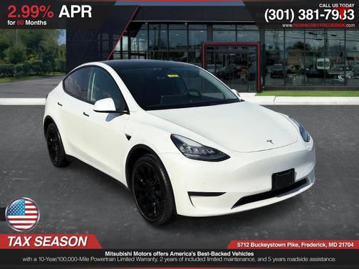 White 2021 Tesla Model Y Long Range