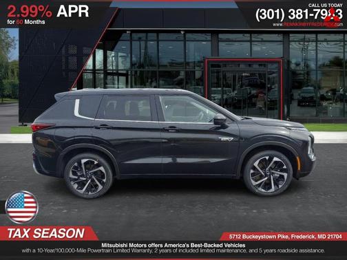 Black 2025 Mitsubishi Outlander PHEV