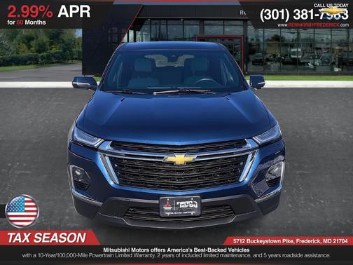 Northsky Blue Metallic 2023 Chevrolet Traverse LS