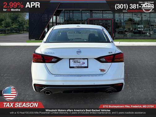 White 2020 Nissan Altima 2.5 SR