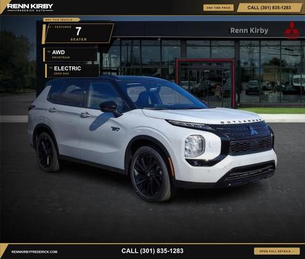 White Diamond/Black Roof 2025 Mitsubishi Outlander PHEV SEL