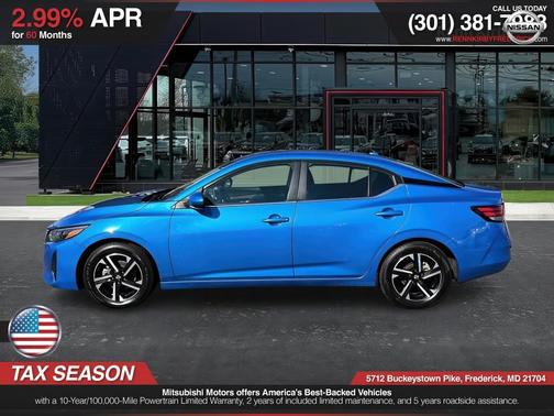 Electric Blue Metallic 2024 Nissan Sentra SV