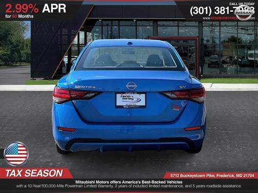 Electric Blue Metallic 2024 Nissan Sentra SV