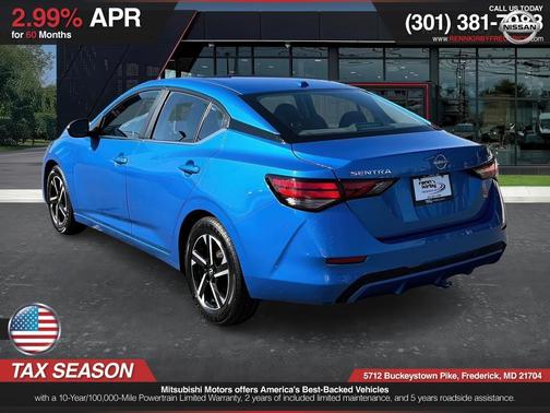 Electric Blue Metallic 2024 Nissan Sentra SV