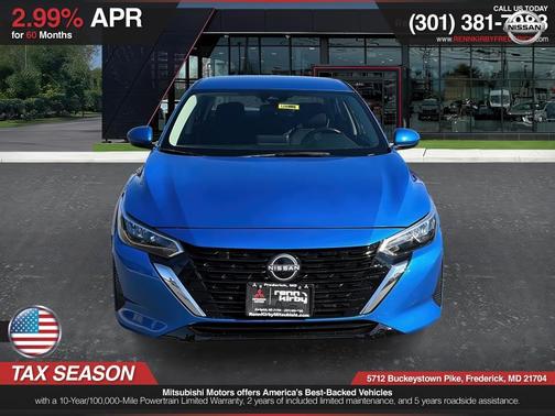 Electric Blue Metallic 2024 Nissan Sentra SV