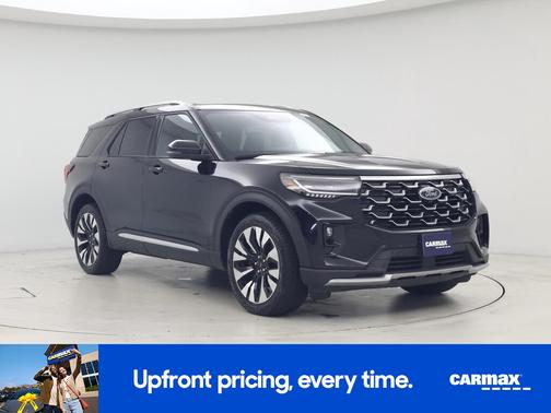 Black 2025 Ford Explorer Platinum