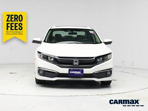 White 2020 Honda Civic EX
