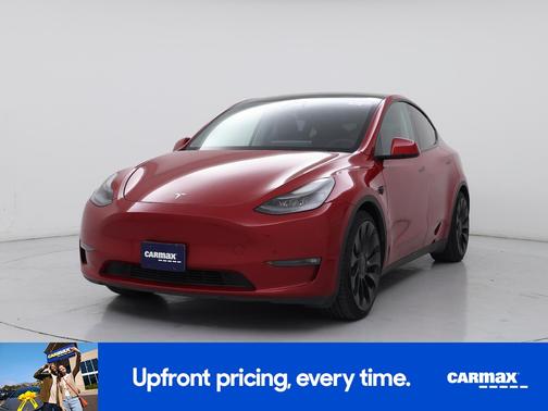 Red 2022 Tesla Model Y Performance
