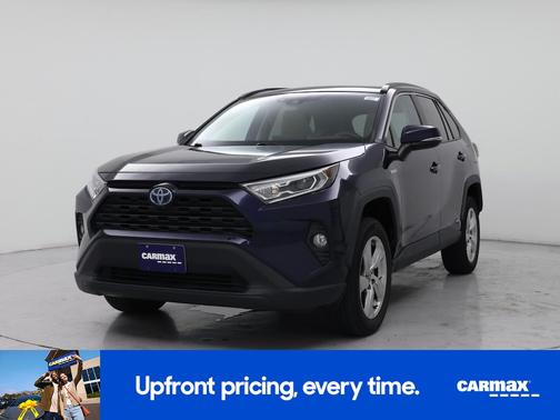 Blue 2021 Toyota RAV4 Hybrid XLE Premium