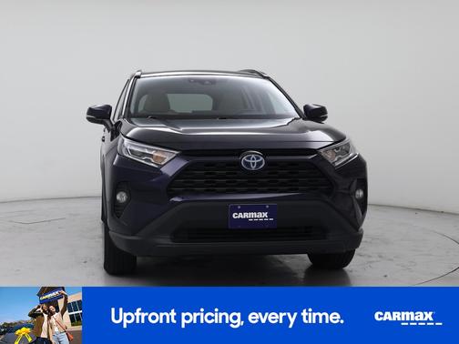 Blue 2021 Toyota RAV4 Hybrid XLE Premium