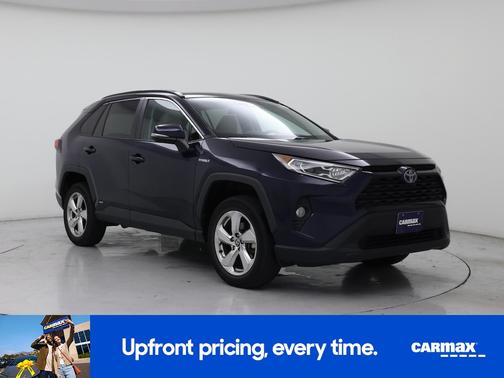 Blue 2021 Toyota RAV4 Hybrid XLE Premium