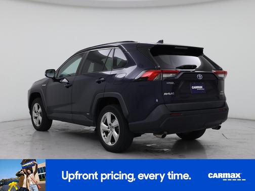 Blue 2021 Toyota RAV4 Hybrid XLE Premium