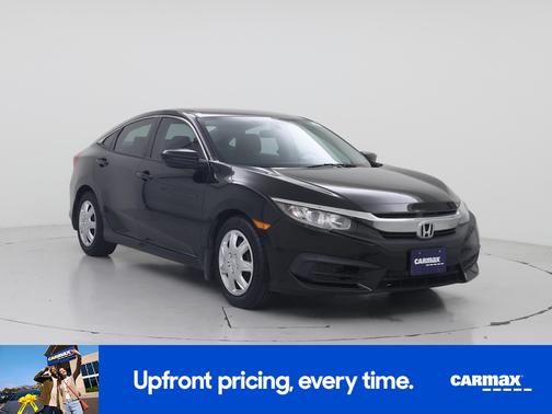 Black 2017 Honda Civic LX