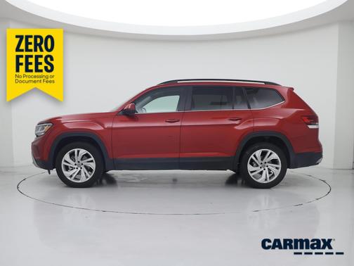 Red 2022 Volkswagen Atlas SE w/Tech