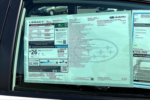 2025 Subaru Legacy Sport