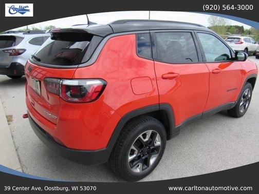 Orange 2018 Jeep Compass Trailhawk