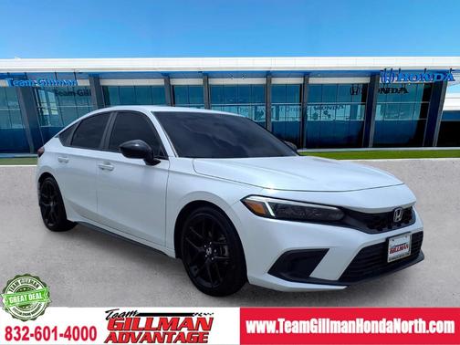 Platinum White Pearl 2024 Honda Civic