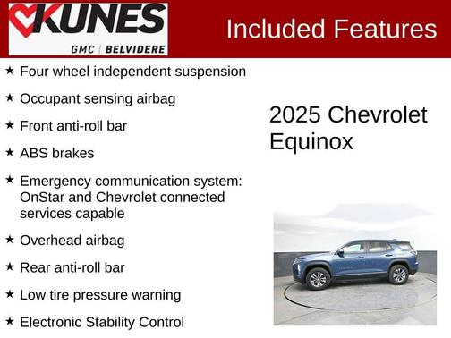 Lakeshore Blue Metallic 2025 Chevrolet Equinox 1LT