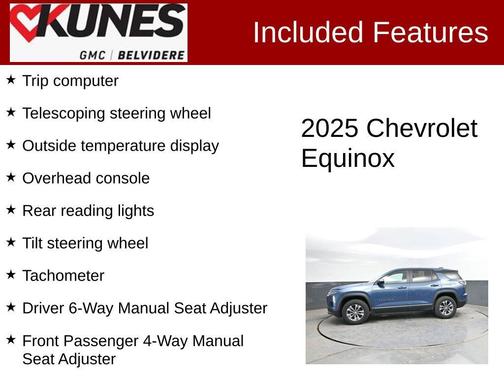 Lakeshore Blue Metallic 2025 Chevrolet Equinox 1LT