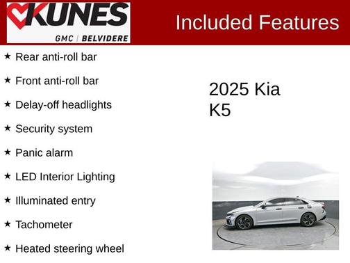 Wolf Gray 2025 Kia K5 GT-Line
