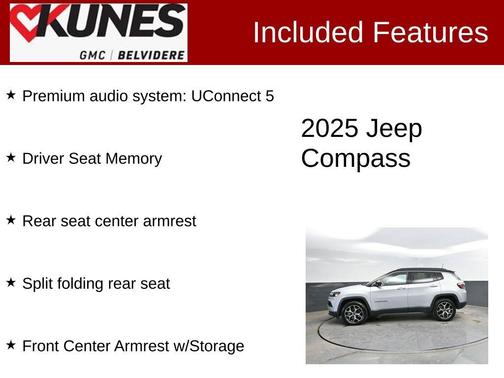 Silver Zynith Metallic Clearcoat 2025 Jeep Compass Limited