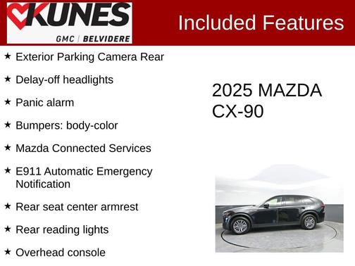 Jet Black Mica 2025 Mazda CX-90 3.3 Turbo Preferred