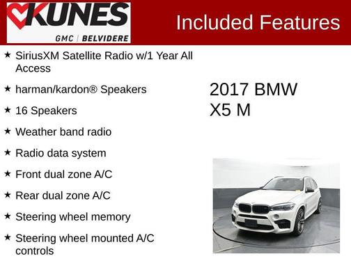 White Metallic 2017 BMW X5 M Base
