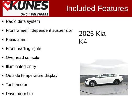 Snow White Pearl 2025 Kia K4 LXS