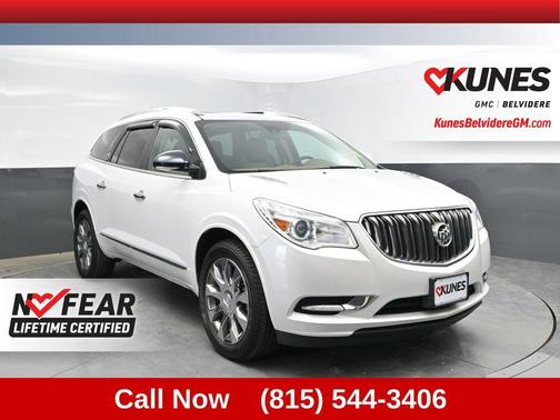 White Frost Tricoat 2016 Buick Enclave Leather
