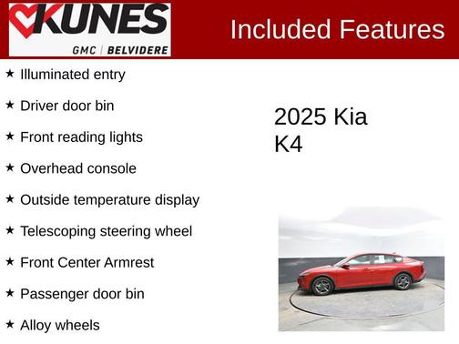 Currant Red 2025 Kia K4 LXS