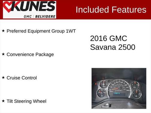 2016 GMC Savana 2500 Work Van