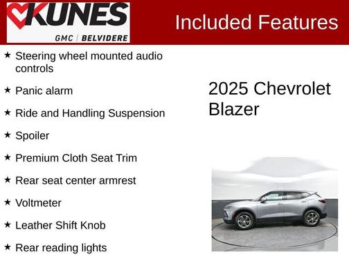Sterling Gray Metallic 2025 Chevrolet Blazer 2LT