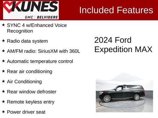 Black Metallic 2024 Ford Expedition Max Limited