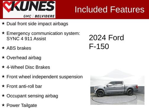 Carbonized Gray Metallic 2024 Ford F-150 Lariat