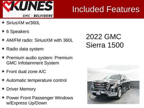 Onyx Black 2022 GMC Sierra 1500 SLT