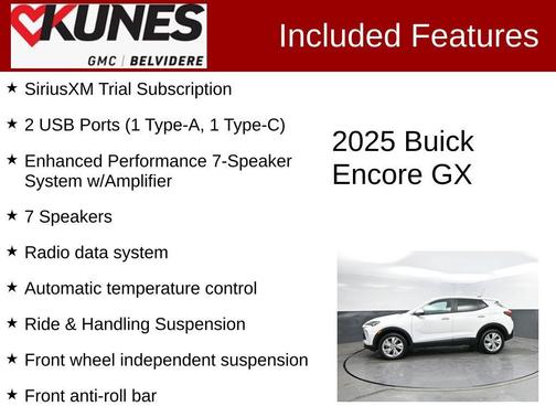 Summit White 2025 Buick Encore GX Preferred