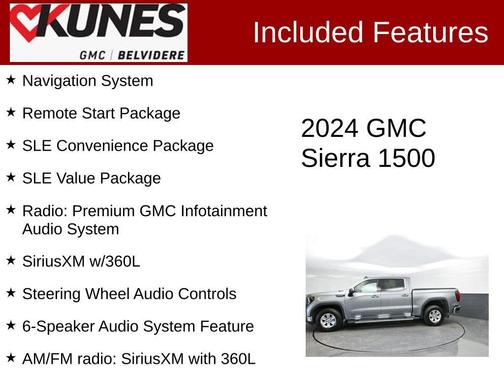 Silver 2024 GMC Sierra 1500 SLE