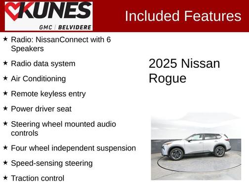 Brilliant Silver Metallic 2025 Nissan Rogue SV