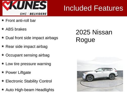 Brilliant Silver Metallic 2025 Nissan Rogue SV