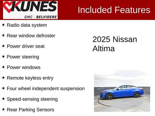 Bluestone Pearl 2025 Nissan Altima SR FWD