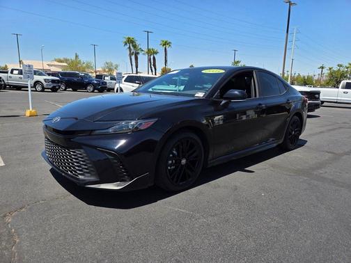 Midnight Black Metallic 2025 Toyota Camry SE