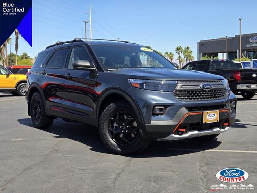 Stone Blue Metallic 2022 Ford Explorer Timberline