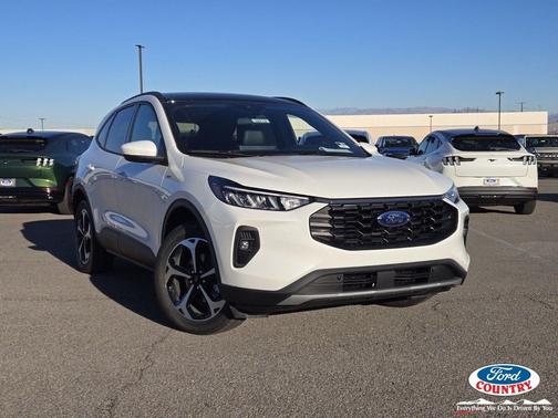 star white metallic tri-coat 2026 Ford Escape ST-Line Select