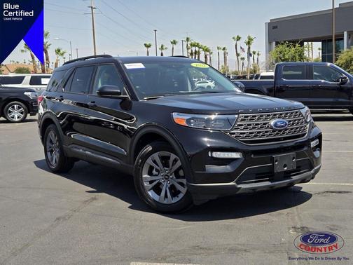 Agate Black Metallic 2022 Ford Explorer XLT